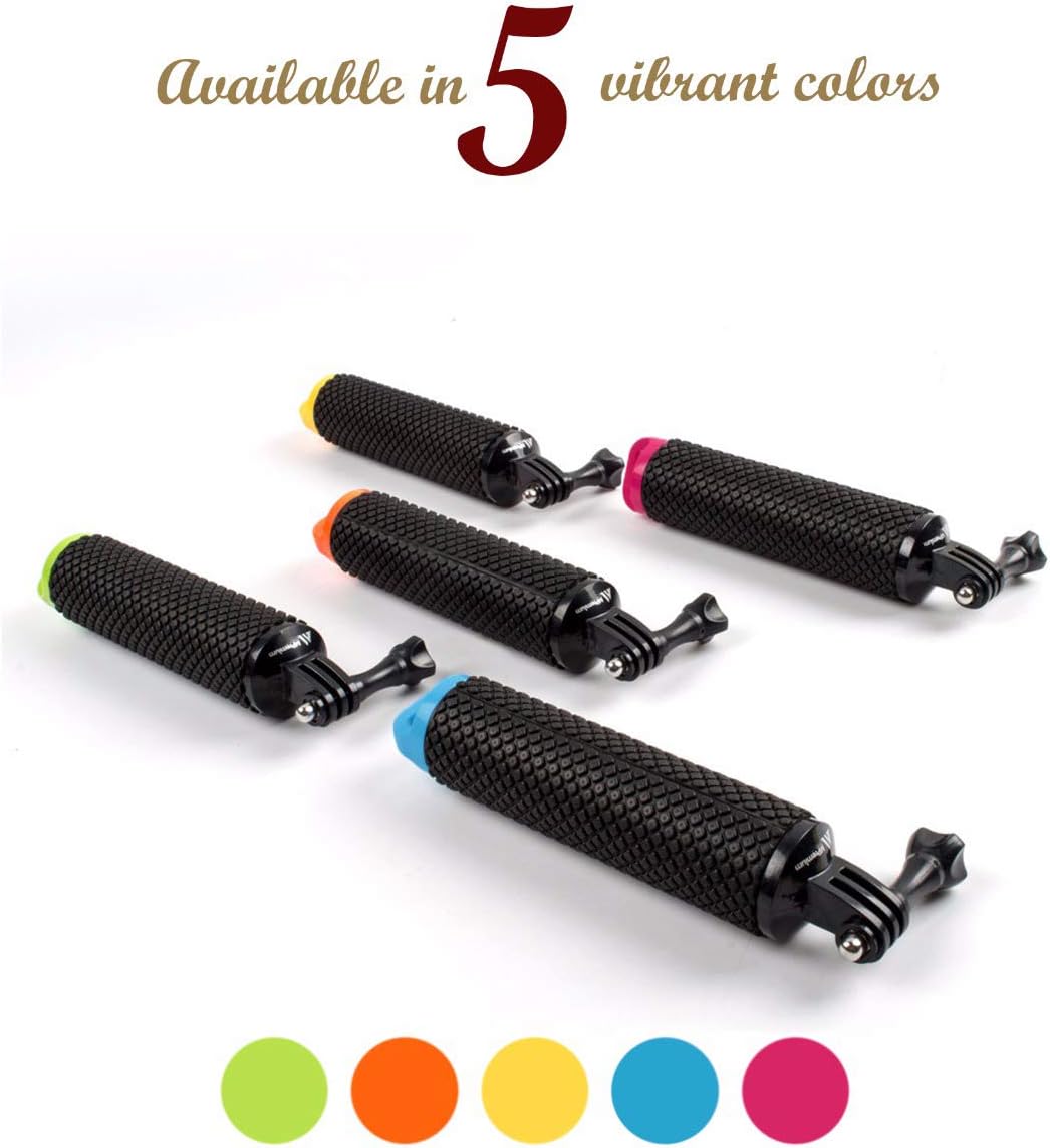 Agarre flotante impermeable compatible con GoPro Hero 10 9 8 7 6 5 4 3+ 2 1 sesión, kit de accesorios de montaje para deportes acuáticos y cámaras