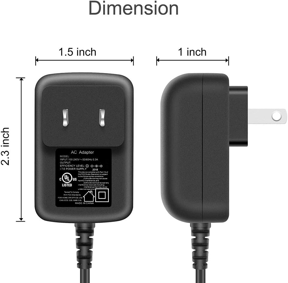 Cable de alimentación apto para recortadora WAHL 9880L, 9865, 9854l, 9860, 9876, cargador de cortadora de peluquería con certificación UL, adaptador