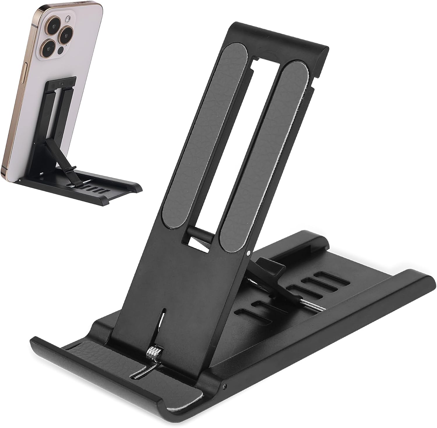 Soporte para teléfono celular, soporte plegable para teléfono celular de 6 velocidades, mini soporte portátil para tableta, soporte de teléfono