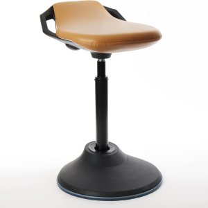 bonVIVO Silla de escritorio de pie Silla ergonómica para escritorios de oficina altos con soporte trasero y asas para postura y equilibrio bonVIVO Silla de escritorio de pie Silla ergonómica para escritorios de oficina altos con soporte trasero y asas para postura y equilibrio