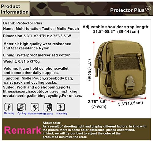UNISTRENGH Tactical Molle – Bolsa para revista de teléfono militar con velcro para cinturón de seguridad