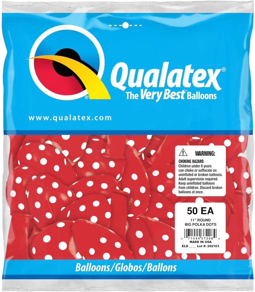 Qualatex Globos de látex, 11 pulgadas, rojo