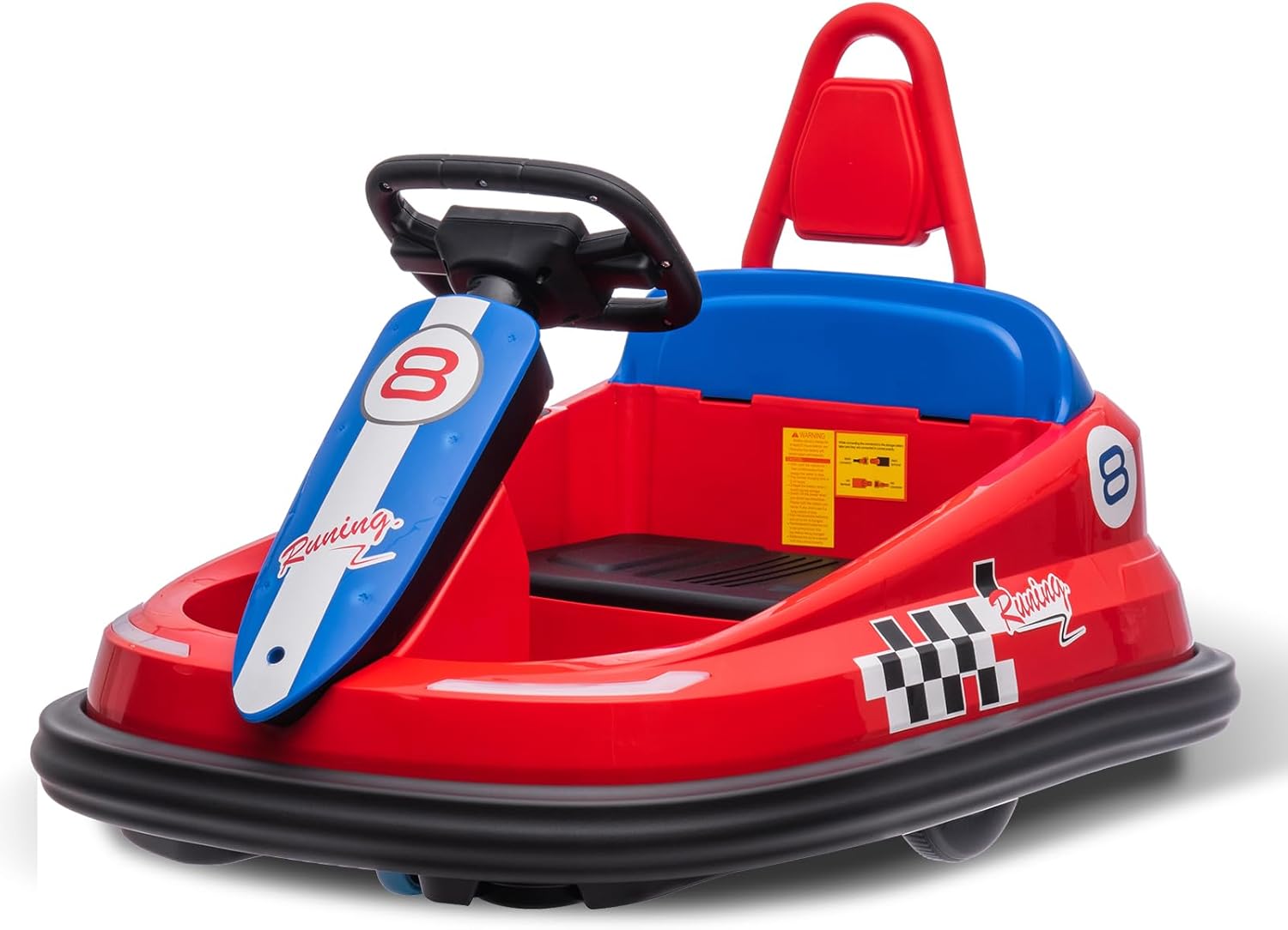 GAOMON – Coche de parachoques para niños pequeños, juguete eléctrico de 6 V para niños de 1.5 a 6 años, con volante, giro de 360 grados, 2