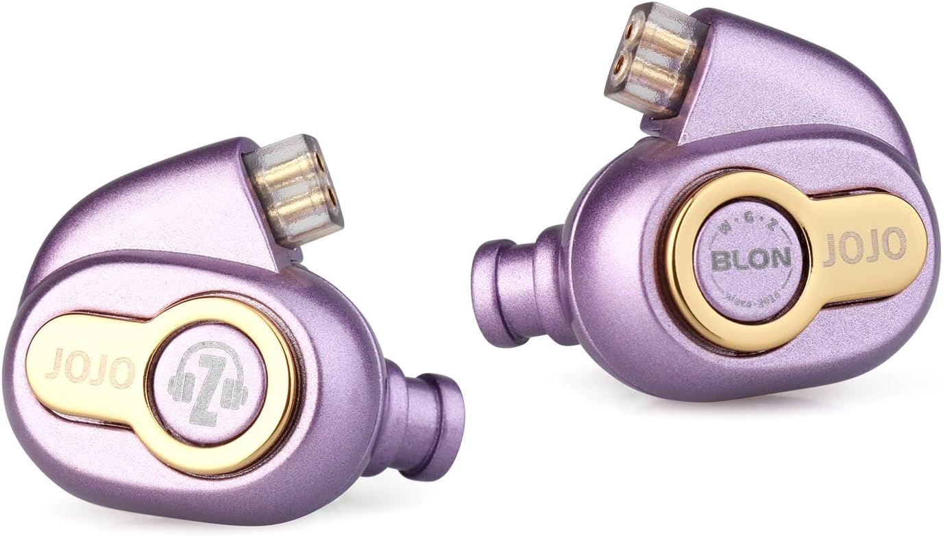 Linsoul BLON x Z Reseñas JoJo – Auriculares dinámicos de 0.394 in para controlador en el oído, HiFi IEM con cable de aluminio OFC chapado en plata