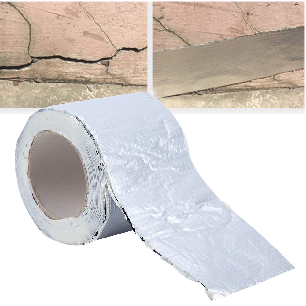 Cinta de reparación de techo, cinta de reparación de tubería impermeable multifuncional, cinta de sellado de cinta de calafateo de cocina, (0.047 in