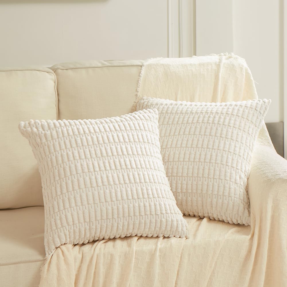 Fancy Homi Fundas de almohada decorativas bohemias de 18 x 18 pulgadas para sala de estar, sofá, cama, sofá, rústico, moderno, casa de campo,