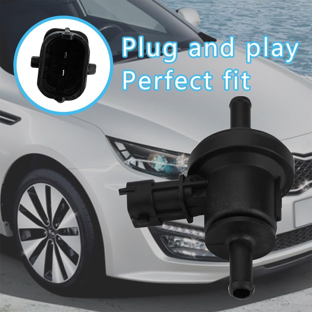 Solenoide de válvula de purga de bote de vapor, válvula de purga de vapor apta para Hyundai Accent Elantra Genesis Equus Kia Rio Rio5 Soul Purge