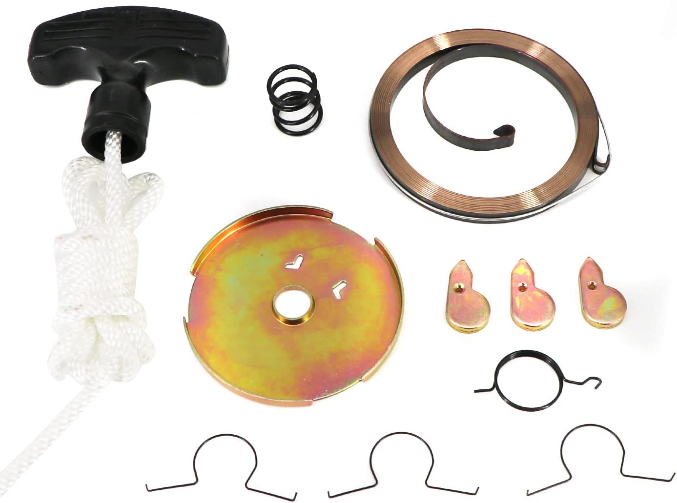 Tektall Kit de reconstrucción de arranque de retroceso, mango de cuerda de resorte, repuesto para ATC110 1979 1980 1981 1982 1983 1984