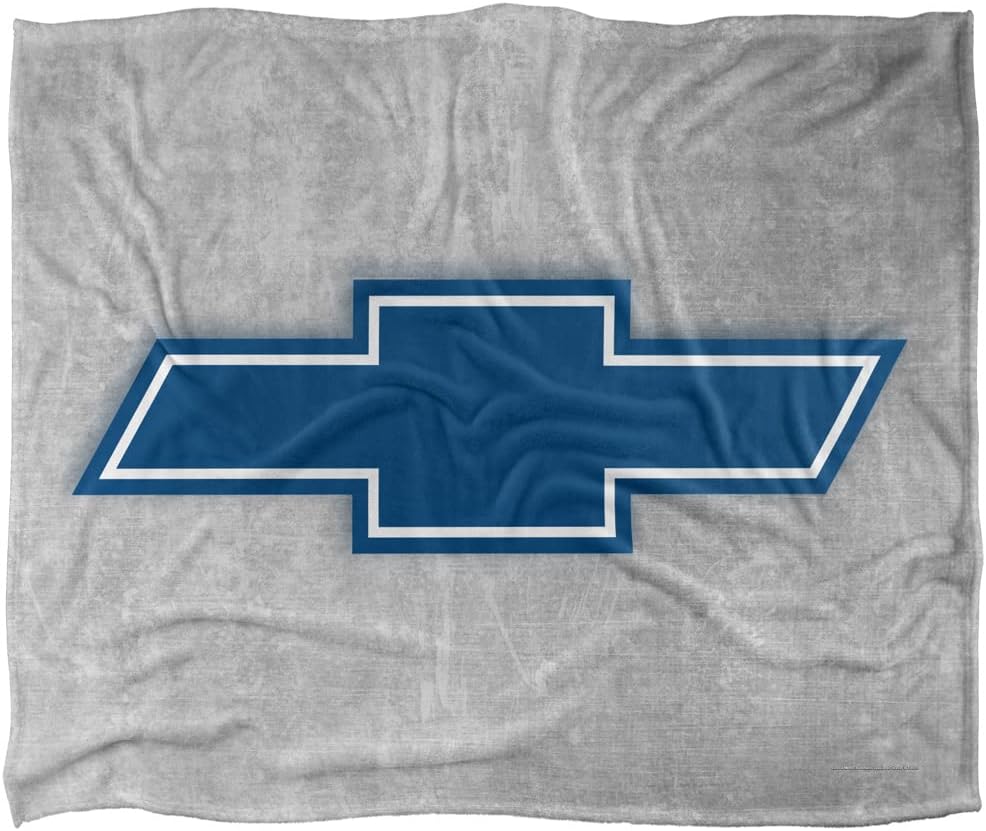 Chevrolet Simple Vintage – Manta de moño con licencia oficial de tacto sedoso, súper suave, 50 x 60 pulgadas