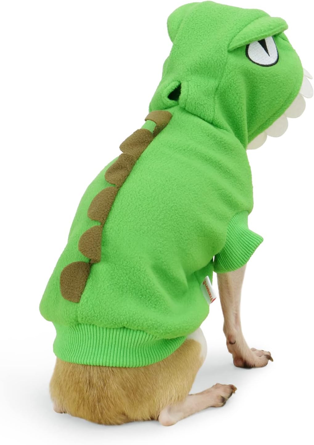 Frienperro Ropa de perro para perros pequeños, hembra, niño, sudadera con capucha de algodón para perro pequeño, disfraz de dinosaurio, ropa de