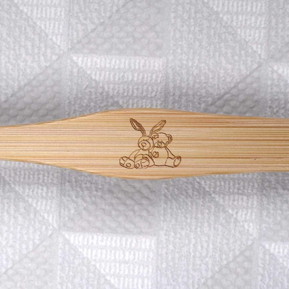 ‘Bunny & Teddy Toy Cuddle’ Bamboo Toothbrush (TF00018641)