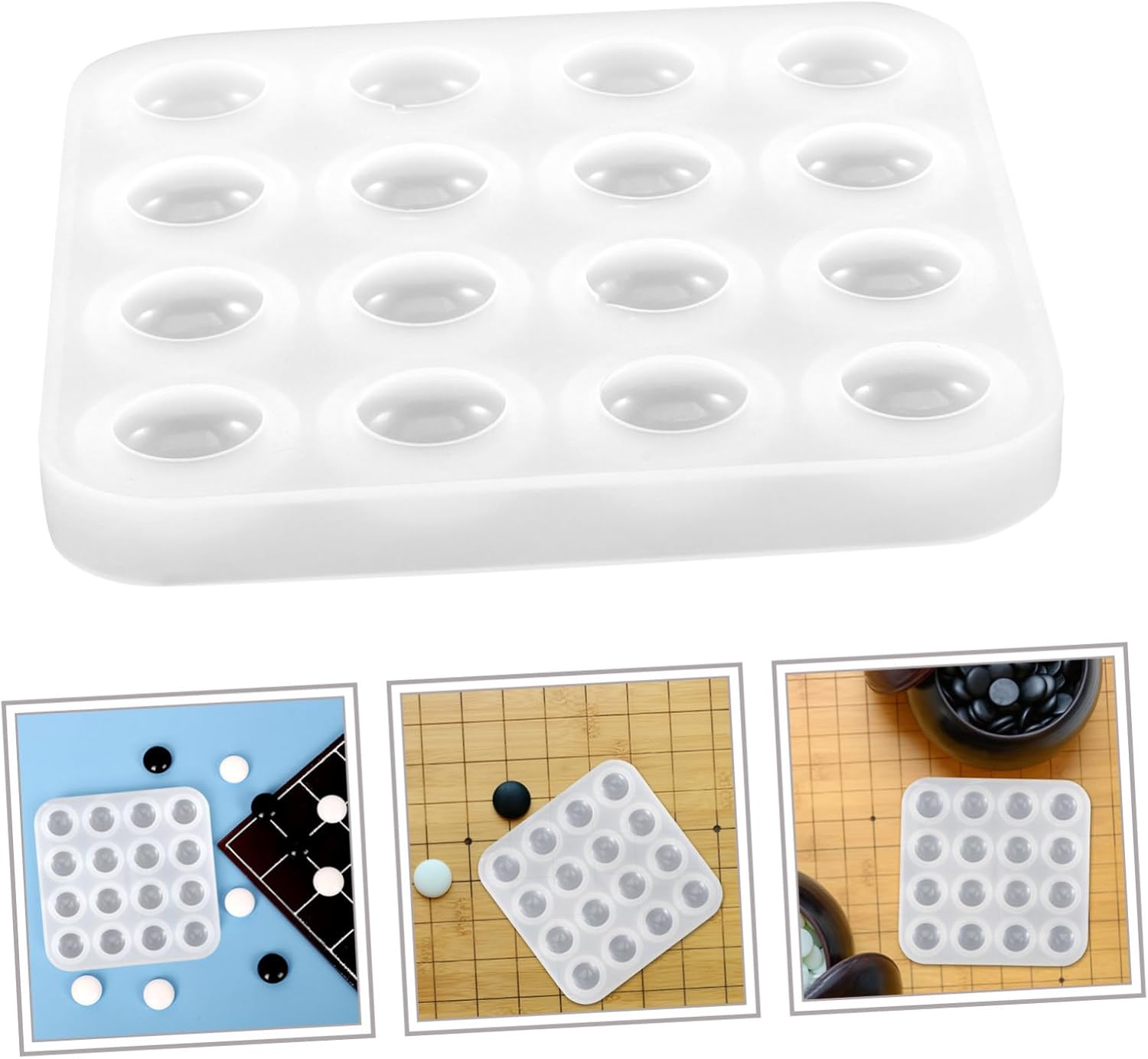 Moldes redondos de silicona para resina Molde de para resina de gelatinas plantillas redondas de resina para manualidades, moldes de resina, moldes