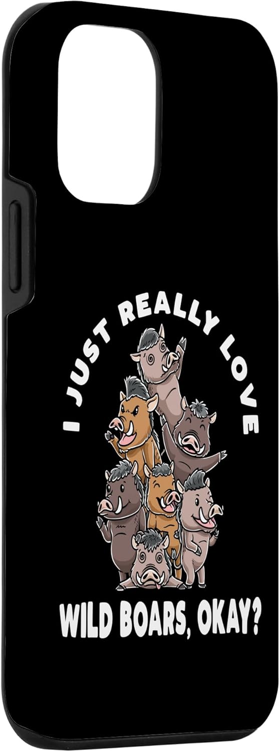 iPhone 12 mini Funny Wild Boar Pig I Just Really Love Wild Boars Case