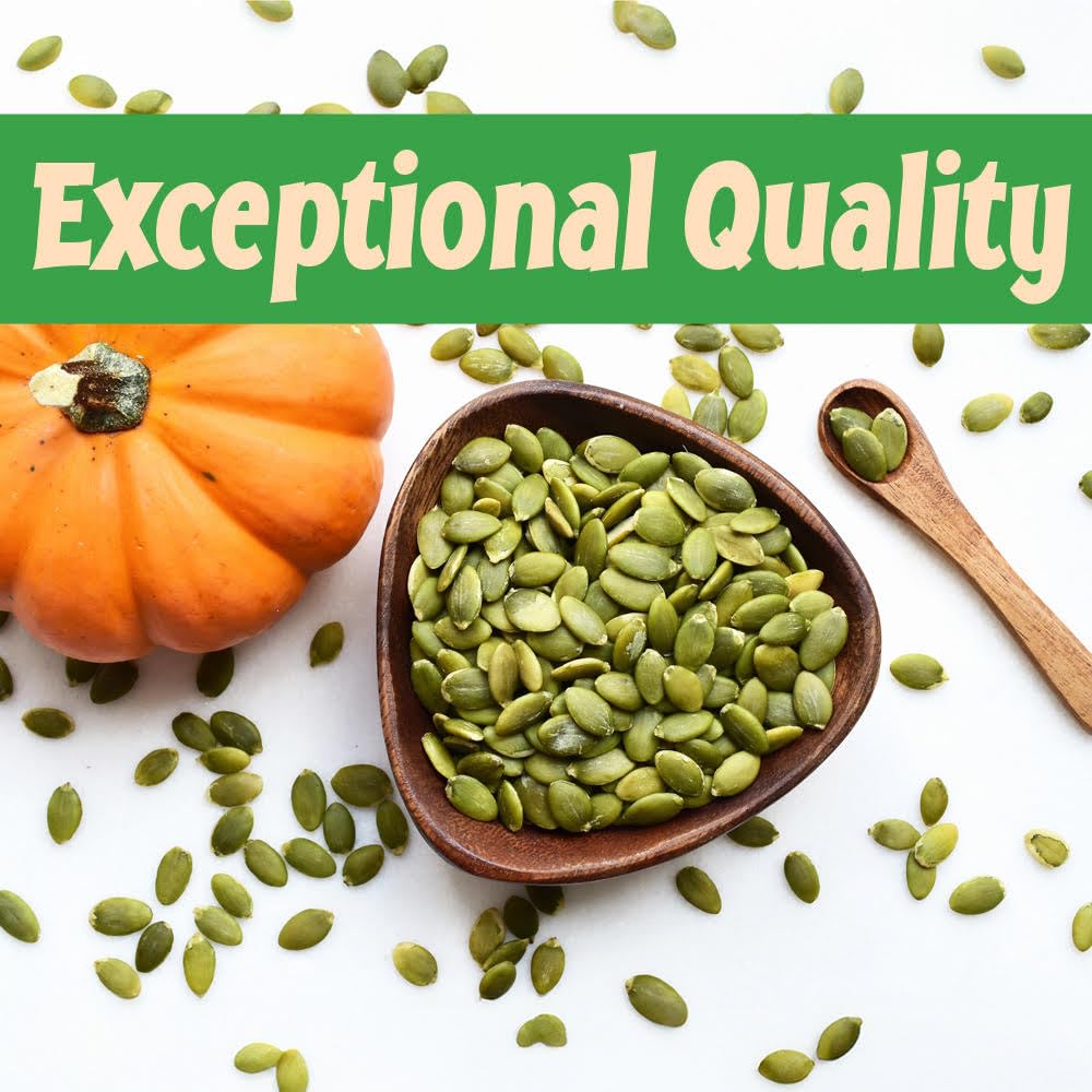 Sincerely Nuts, Semillas de Calabaza Sin Cáscara Saladas, Pepitas Ricas en Nutrientes, Inigualable Sabor y Frescura, Kósher 100% Certificado