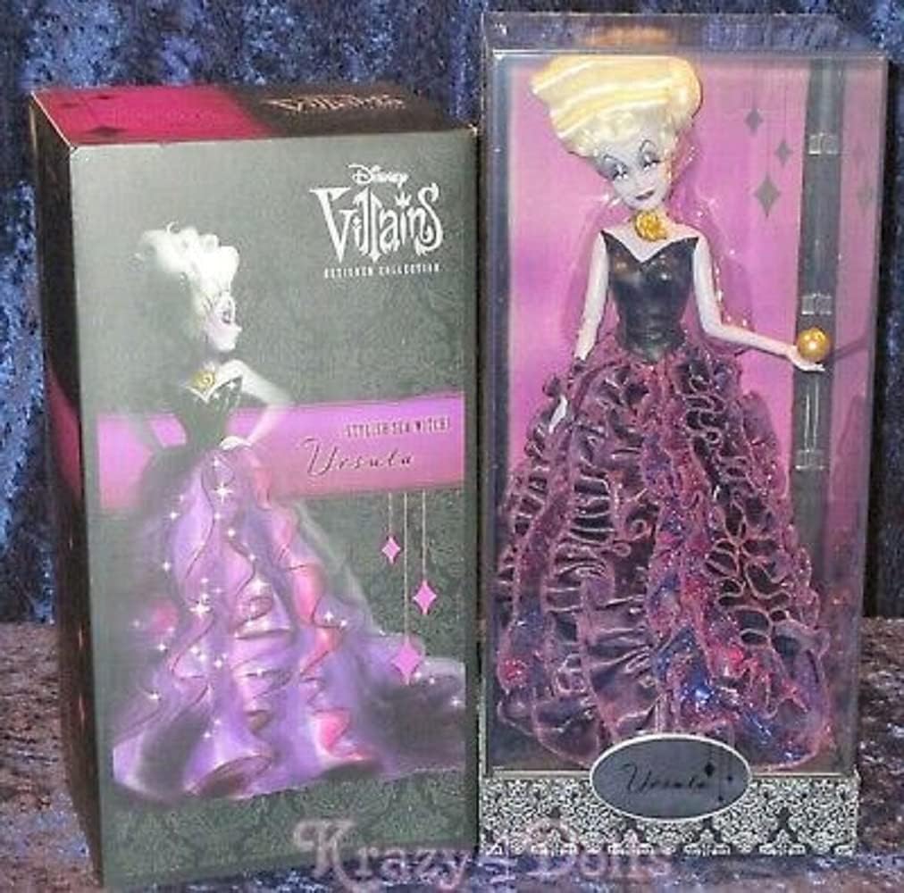 Disney Villains – Muñeca exclusiva de 11.5 pulgadas, colección de diseñador, Ursula