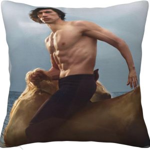 Adam Driver – Fundas de almohada cuadradas suaves y modernas, funda de almohada decorativa, decoración del hogar para cama, sofá, sala de estar, Adam Driver – Fundas de almohada cuadradas suaves y modernas, funda de almohada decorativa, decoración del hogar para cama, sofá, sala de estar,