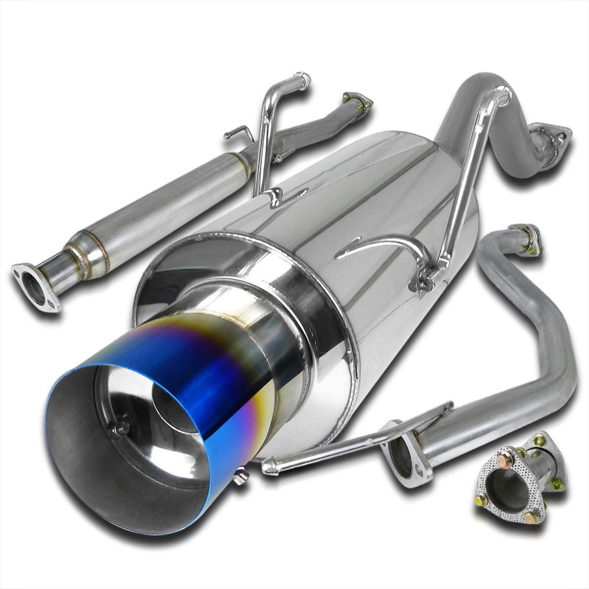 Spec-D Tuning Jdm – Silenciador Catback de punta de 4 pulgadas compatible con Acura Integra Gsr 1994-2001