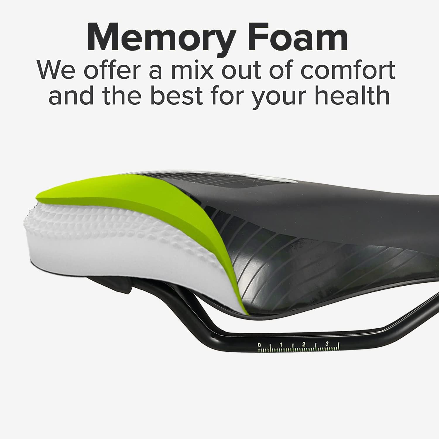 Cojín de asiento de bicicleta, cómodo de espuma viscoelástica, repuesto suave acolchado con carreras especializadas, impermeable, para bicicleta de