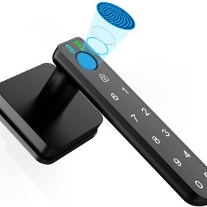 Foxgard – Cerradura de puerta biométrica de huellas dactilares, perilla de puerta electrónica con teclado, perilla de puerta inteligente con 100 Foxgard – Cerradura de puerta biométrica de huellas dactilares, perilla de puerta electrónica con teclado, perilla de puerta inteligente con 100