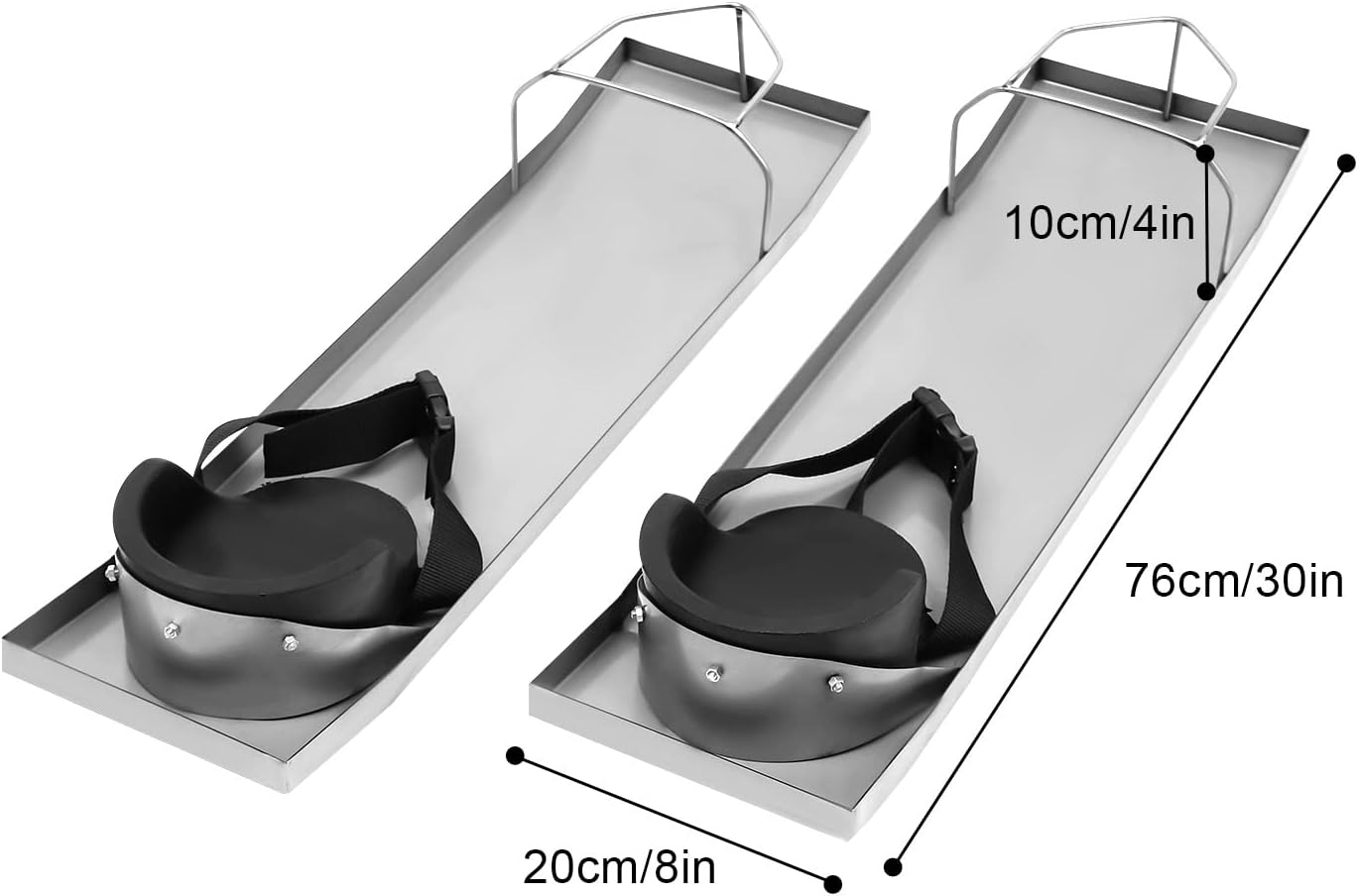 Rodilleras de hormigón, 30 x 8 pulgadas, de acero inoxidable, curvadas con rodilleras, rodilleras, tablas de kneedboards de hormigón, deslizadores