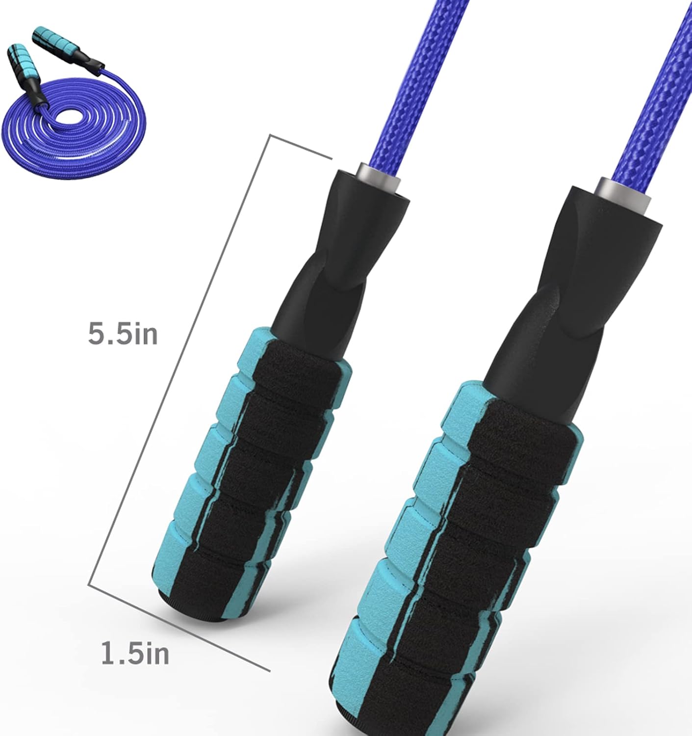 FITMYFAVO Cuerda de saltar de algodón ajustable con peso para mujeres, adultos y niños, cuerda de salto atlética para ejercicios de fitness (rosa)