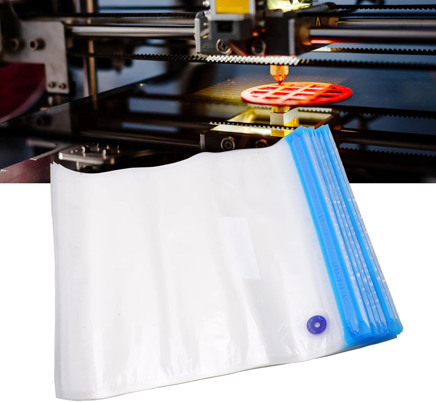 Bolsas de almacenamiento de filamento para impresora 3D, bolsas selladas al vacío de filamento de impresora 3D, robustas, portátiles, para mantener