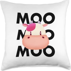 Nome Moo Throw Pillow, 18×18, Multicolor Nome Moo Throw Pillow, 18×18, Multicolor