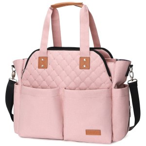 Lekebaby Bolsa de pañales para mamá y niñas, color rosa Lekebaby Bolsa de pañales para mamá y niñas, color rosa