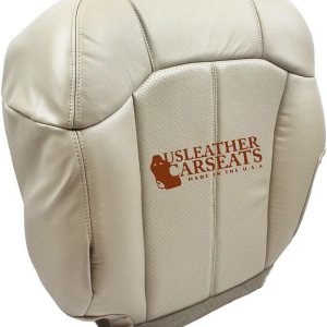 Funda de asiento de cuero perforada para la parte inferior del conductor (compatible con Cadillac Escalade 2002) Shale Tan Funda de asiento de cuero perforada para la parte inferior del conductor (compatible con Cadillac Escalade 2002) Shale Tan