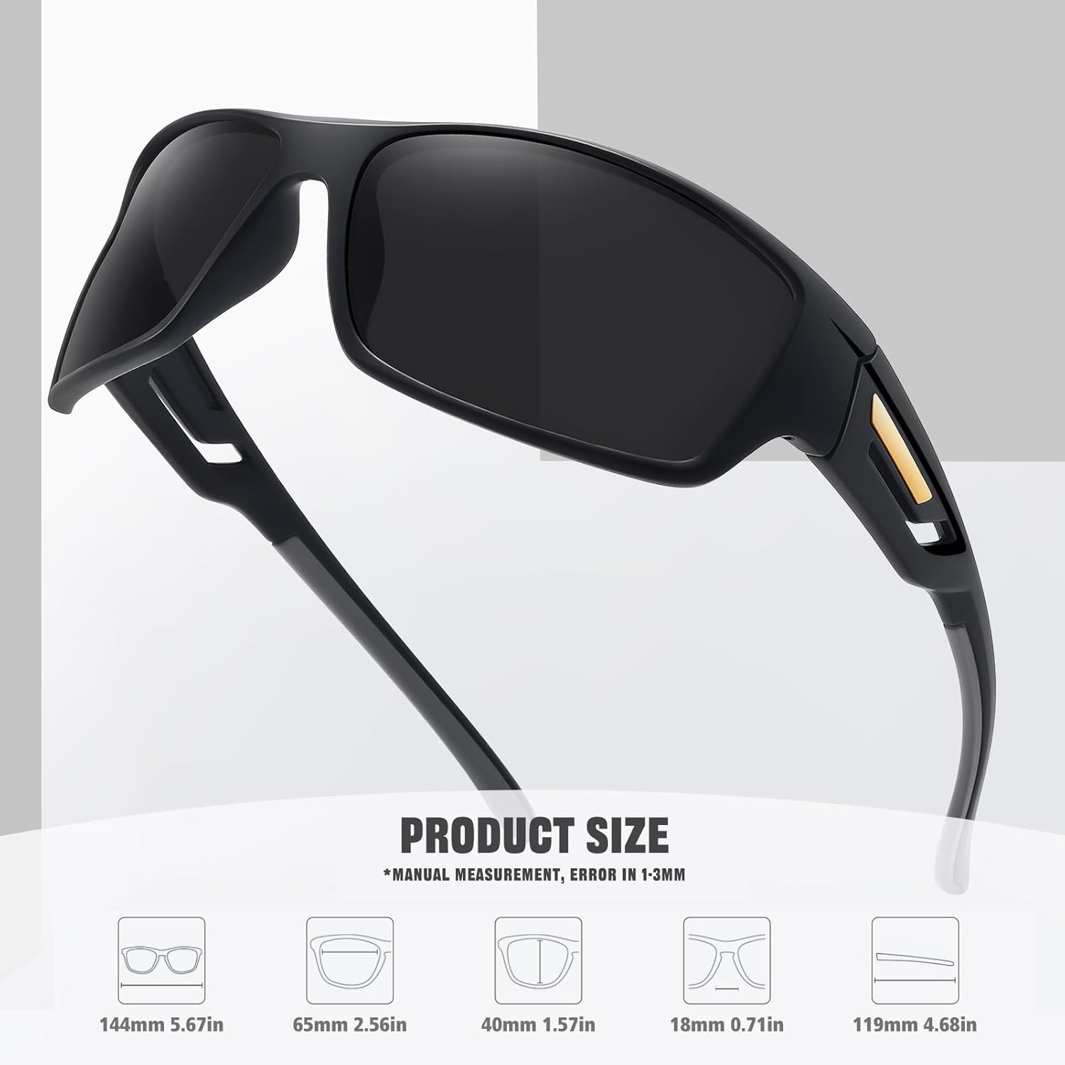 MEETSUN Gafas de sol deportivas polarizadas para hombres y mujeres, para conducir, ciclismo, pesca, protección UV400