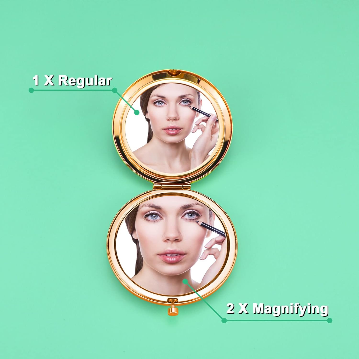 Regalo para amantes de los caballos, regalos para niñas, espejo de maquillaje compacto para hija, sobrina, regalos ecuestres para mujeres, regalos
