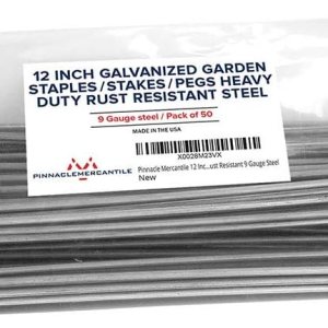 Pinnacle Mercantile GrapasEstacasclavijas de jardín galvanizadas de 12 pulgadas, acero de calibre 9 resistente a la corrosión (50) Pinnacle Mercantile GrapasEstacasclavijas de jardín galvanizadas de 12 pulgadas, acero de calibre 9 resistente a la corrosión (50)