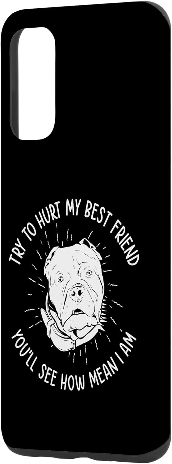 Funda para Galaxy S20 Mean Pet Pitbull Dog Owner American Bully Best Friend