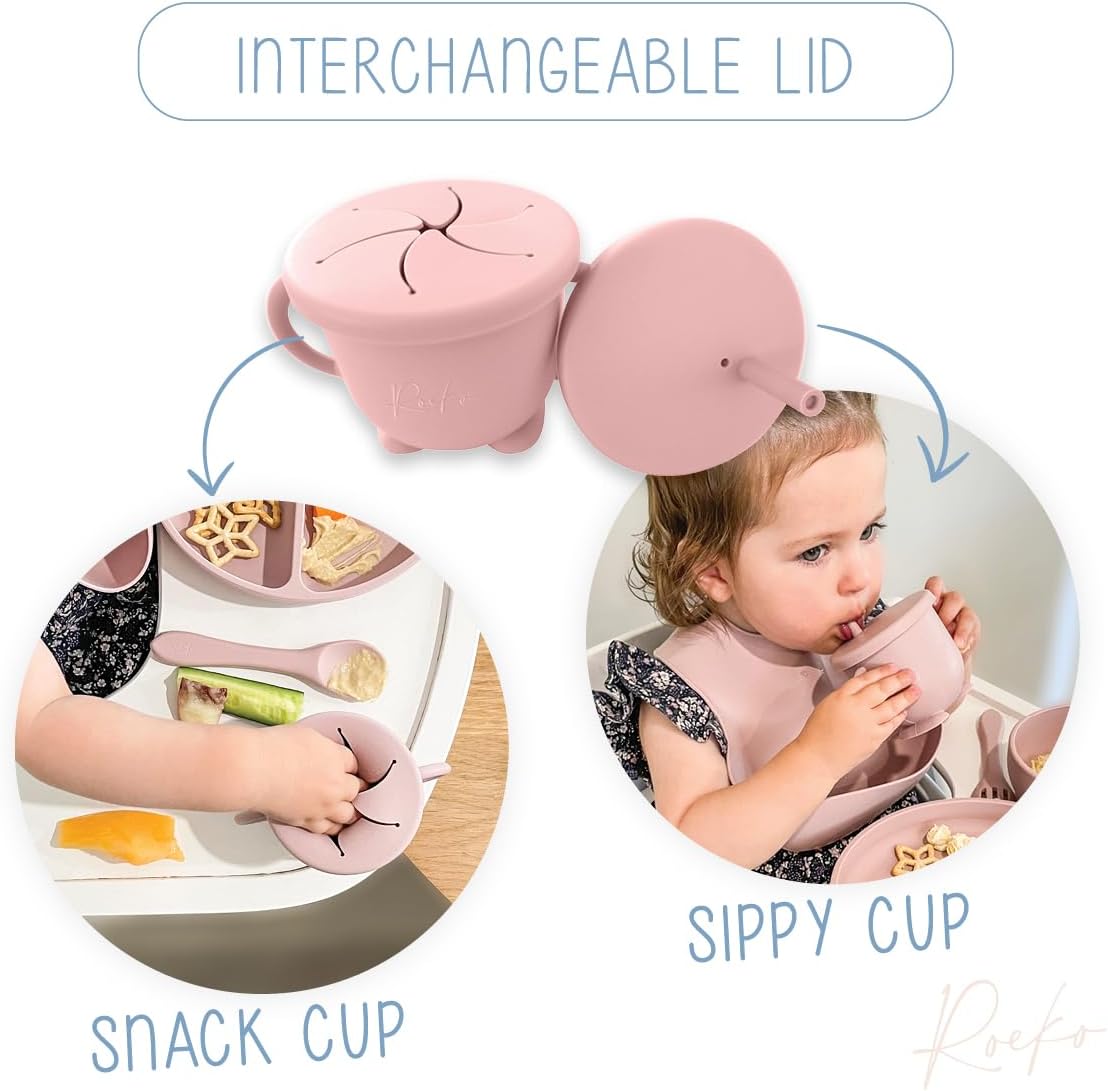 Baby Led Weaning – Set de alimentación de silicona para bebés – Suministros de destete LED para bebés – Utensilios de destete LED para bebés –