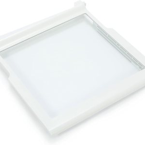 HECASA AP6018409 W10276341 W10167066 Estante de vidrio para refrigerador compatible con Whirlpool Kenmore Sears Refrigerador Vidrio de plástico HECASA AP6018409 W10276341 W10167066 Estante de vidrio para refrigerador compatible con Whirlpool Kenmore Sears Refrigerador Vidrio de plástico