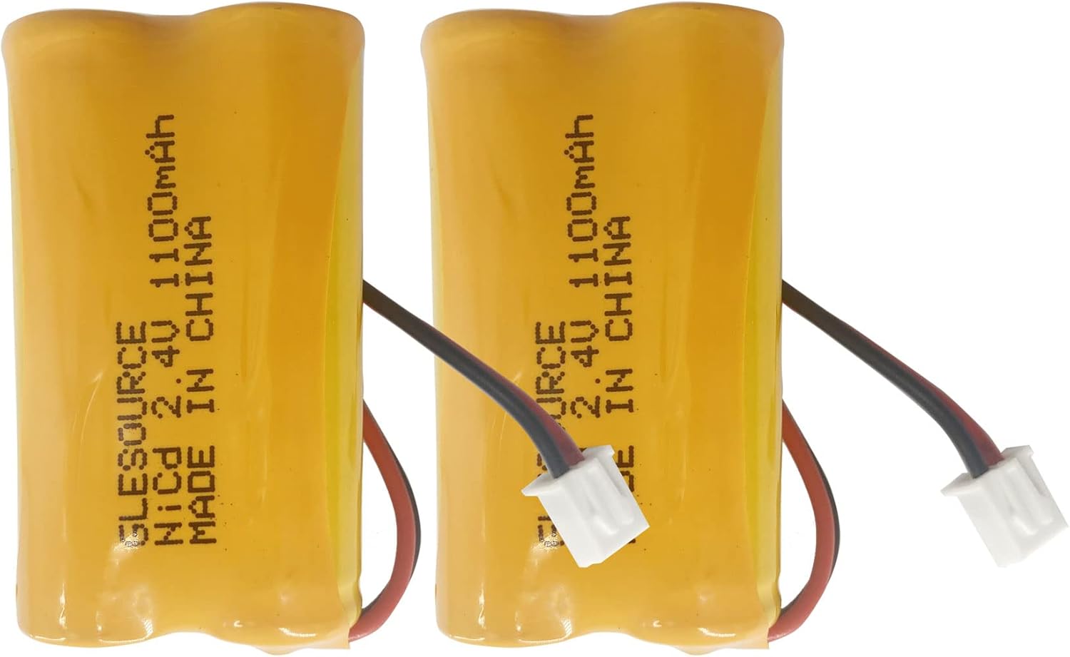 GLESOURCE Paquete de 2 baterías de repuesto de 2.4 V 1100 mAh para señal de salida, luz de emergencia Exitronix 10010036 Lithonia 10010034