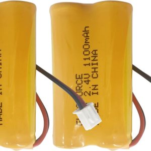 GLESOURCE Paquete de 2 baterías de repuesto de 2.4 V 1100 mAh para señal de salida, luz de emergencia Exitronix 10010036 Lithonia 10010034 GLESOURCE Paquete de 2 baterías de repuesto de 2.4 V 1100 mAh para señal de salida, luz de emergencia Exitronix 10010036 Lithonia 10010034