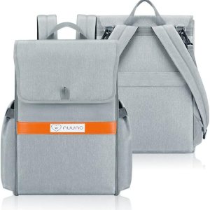 Nuuno – Bolsa de pañales para bebé, bolsa de viaje multifunción con cambiador, bolsillos aislados, impermeable y correas para cochecito, Gris, Nuuno – Bolsa de pañales para bebé, bolsa de viaje multifunción con cambiador, bolsillos aislados, impermeable y correas para cochecito, Gris,
