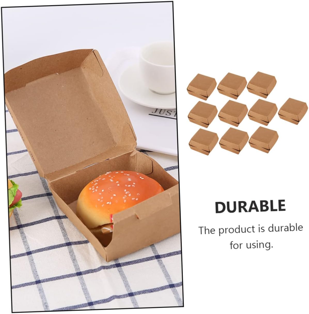 NOLITOY Caja de hamburguesa 30 piezas bandejas de plástico para servir mini contenedores desechables bandejas de alimentos contenedores con tapas