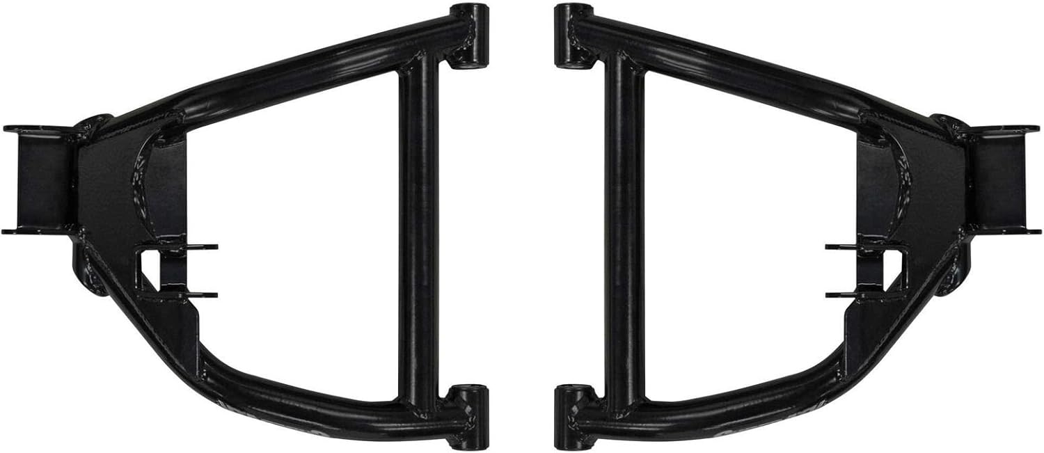SuperATV Brazos A inferiores traseros de alta holgura para Yamaha VikingViking VI 2014+  Negro  Espacio libre adicional de 2.25″