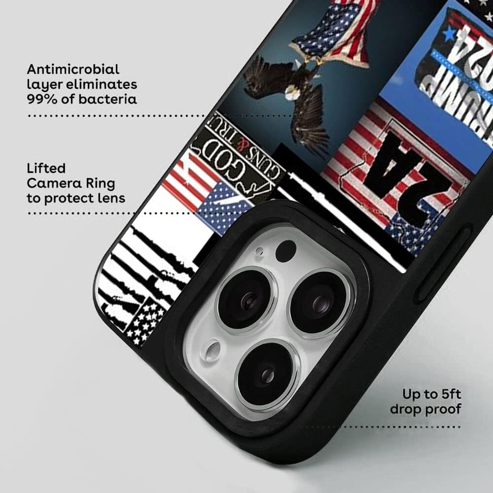 Trump 2024 – Funda de teléfono para iPhone 14, 13, 12, 11 Plus Pro Max Mini XR X XS Max 7 8 Plus, funda protectora estética de Trump para mujeres,