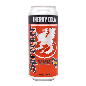 Sprecher Cherry Cola, gran sabor, hecho a mano, elaborado al fuego, gourmet, soda artesanal, lata de 16 onzas, paquete de 12 Sprecher Cherry Cola, gran sabor, hecho a mano, elaborado al fuego, gourmet, soda artesanal, lata de 16 onzas, paquete de 12