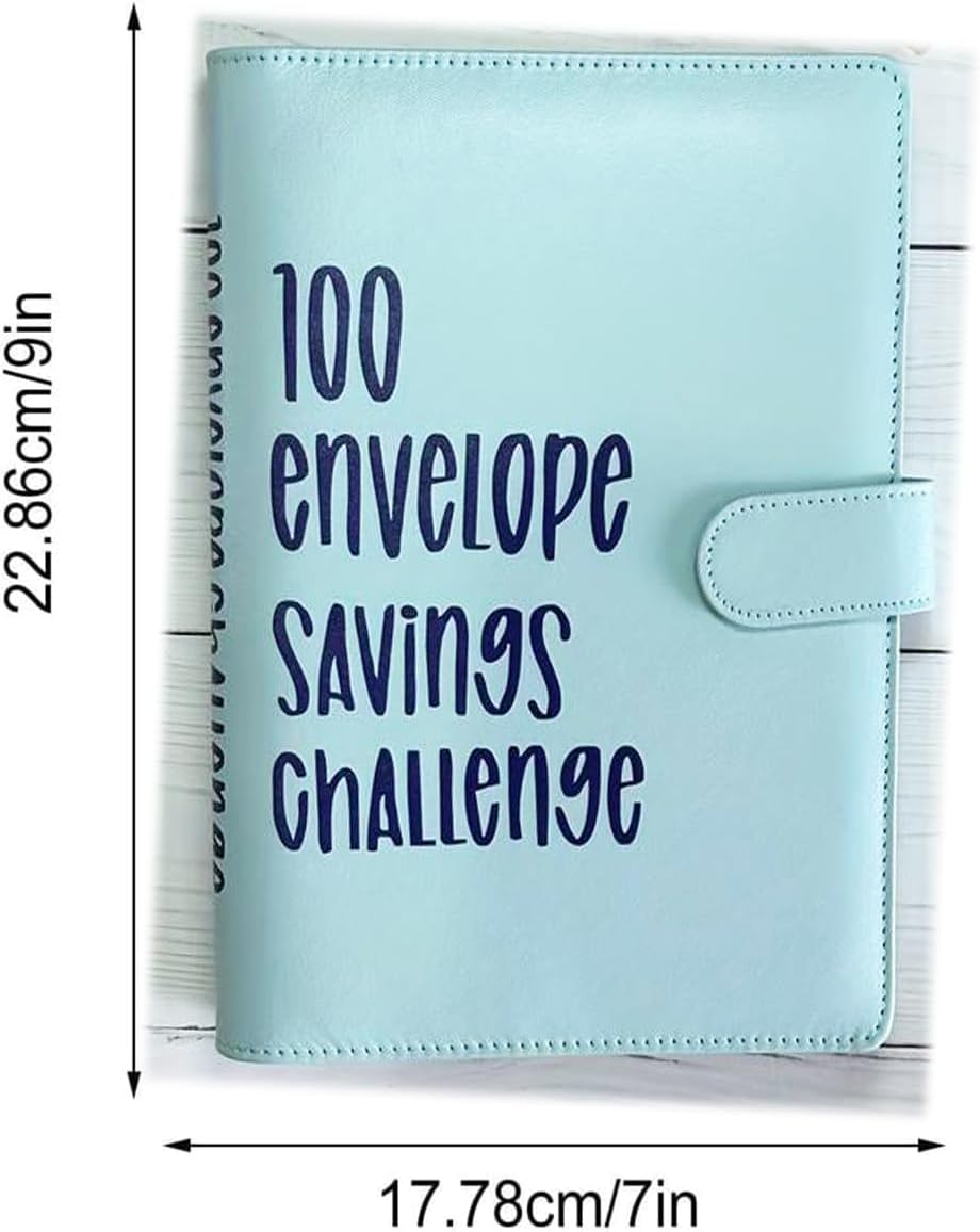 Carpeta de desafío de 100 sobres, manera fácil y divertida de ahorrar $5,050, carpeta de desafíos de presupuesto, carpeta de desafíos de ahorro para
