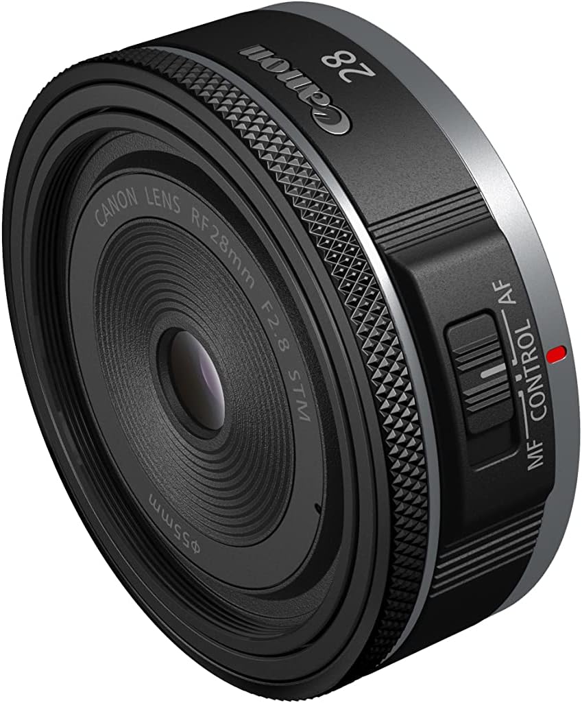 Canon Lente RF28mm F2.8 STM, montaje RF, gran angular, para cámaras de fotograma completo