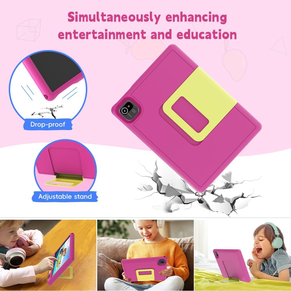 ApoloSign Tablet para niños de 10 pulgadas, tableta Android 13 para niños, 2+32 GB de almacenamiento, aplicaciones educativas preinstaladas con