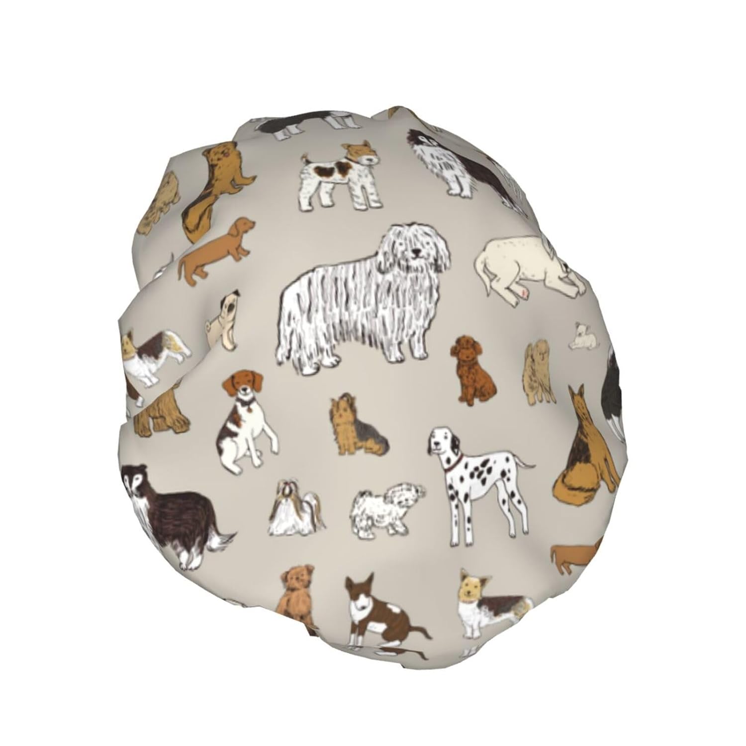 Dogs Shower Cap Reusable Waterproof,Shower Caps For Women With Double Hair Caps,Bathing Cap Hair Cap For Shower