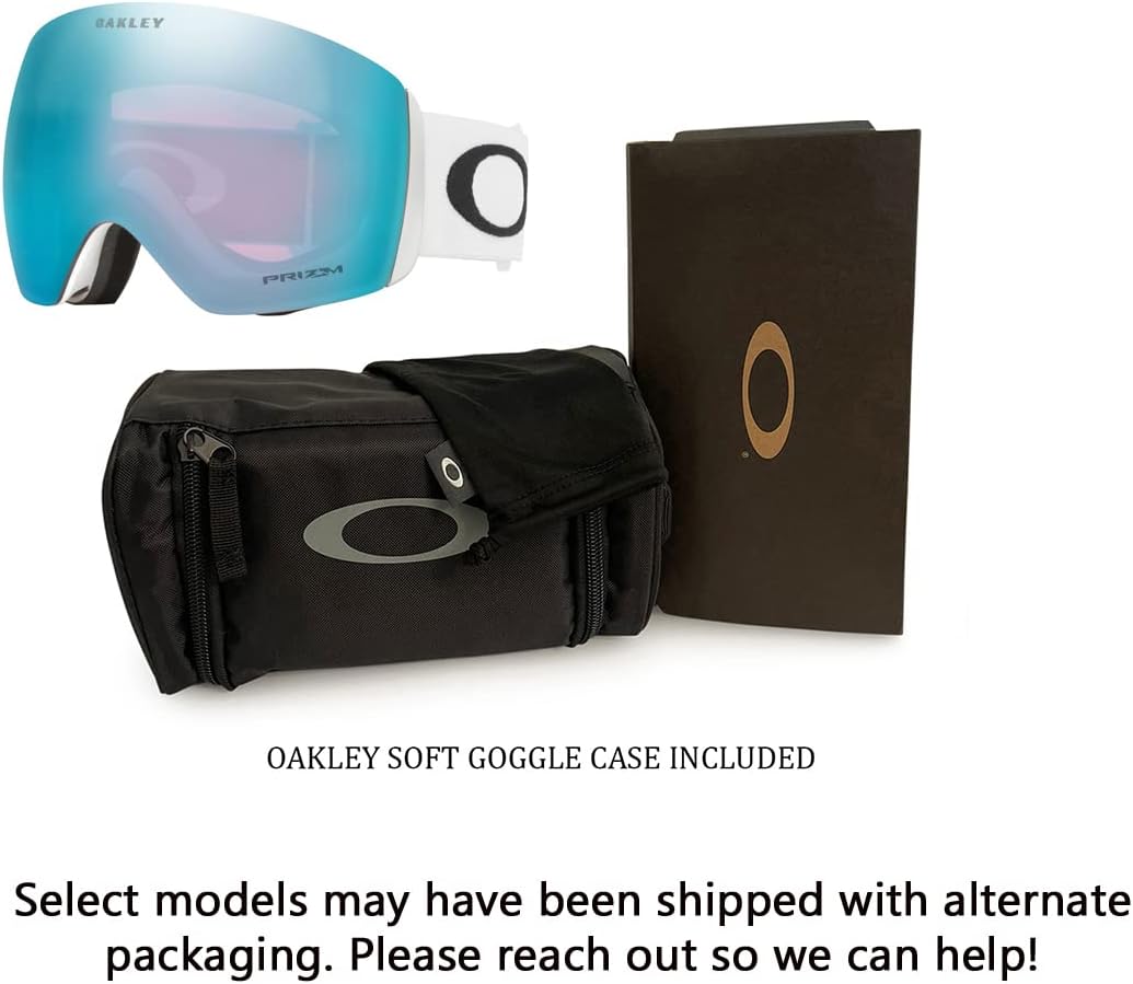 Oakley Flight Deck MEDIUMLARGE Ski Goggles For Men For Women OO7050, OO7064 + Designer iWear Care Kit