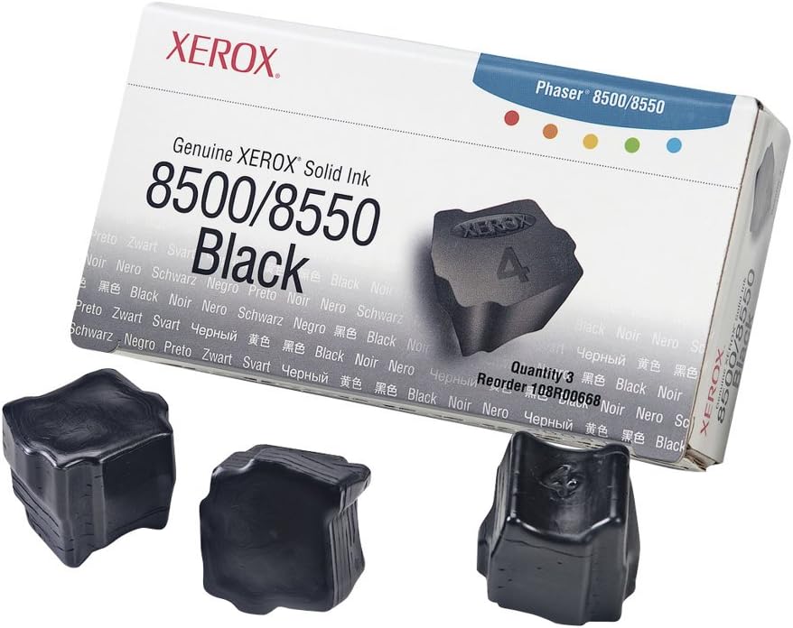 Xerox Phaser 85008550negro de tinta sólida 3000Rendimiento