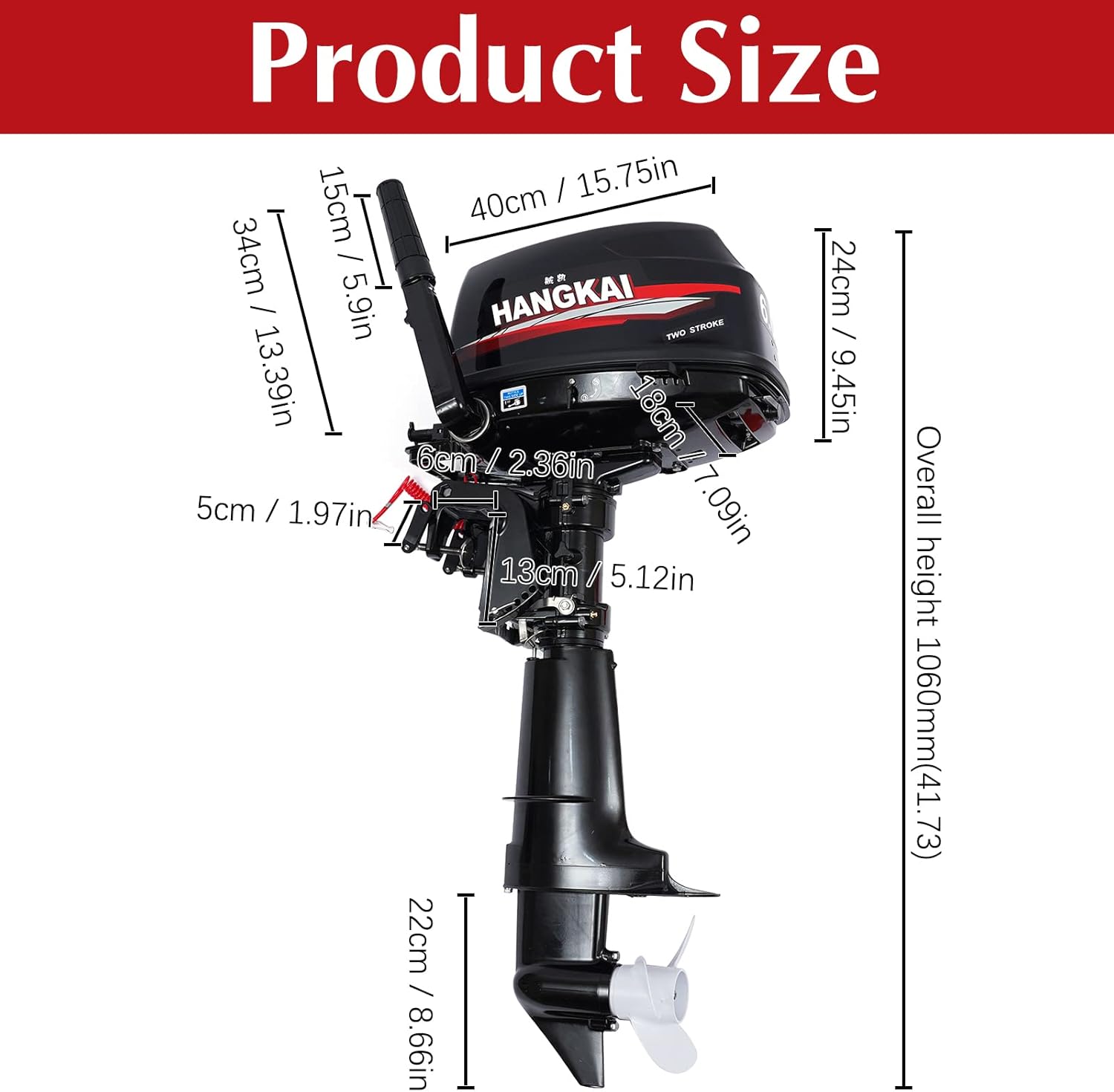 Motor fuera de borda de 6 HP, motor fuera de borda de 2 tiempos y 6 hp, motor de barco fuera de borda resistente, barco de pesca inflable de pesca,
