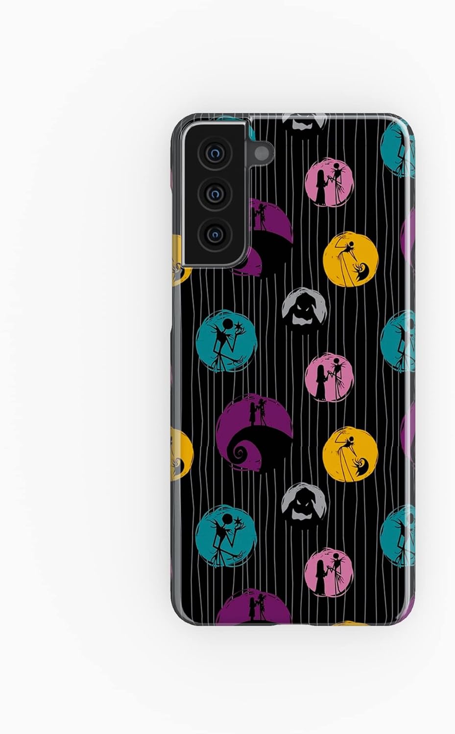 Linda funda rígida de plástico de Halloween de El extraño mundo de Navidad compatible con Samsung Galaxy S22 de 6.1 pulgadas 2022 Shell NBC4 (patrón